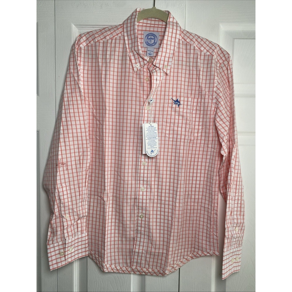 Guy Harvey Small‎ Classic Dress Shirt Collegiate Academic Career Preppy NEW